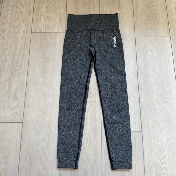 Gymshark Adapt dark gray marl high waisted seamless leggings XS - Picture 2 of 3